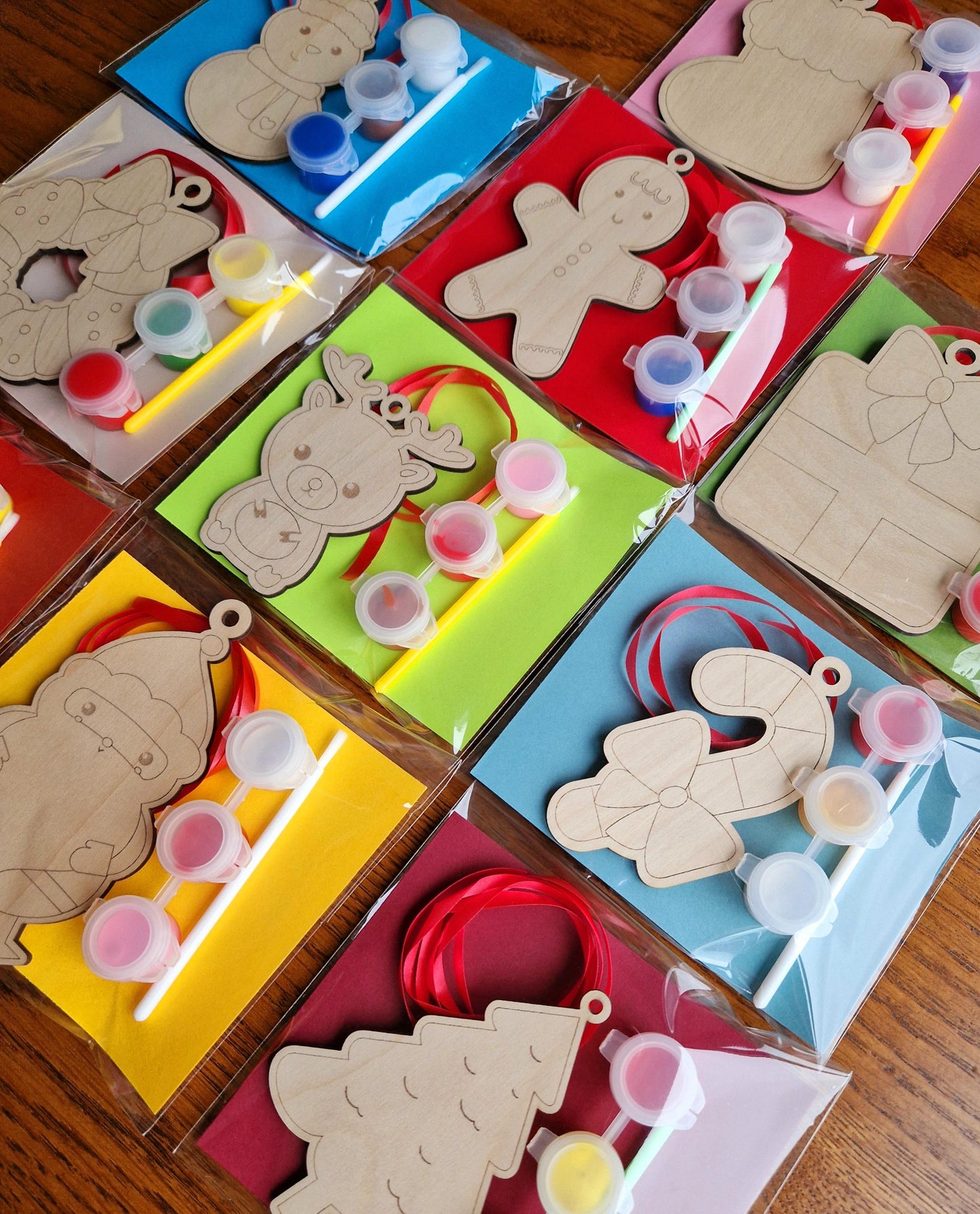 Paint Your Own Christmas Shapes