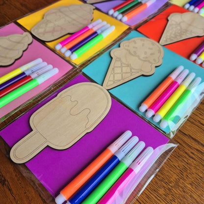 Colour Your Own Ice Cream