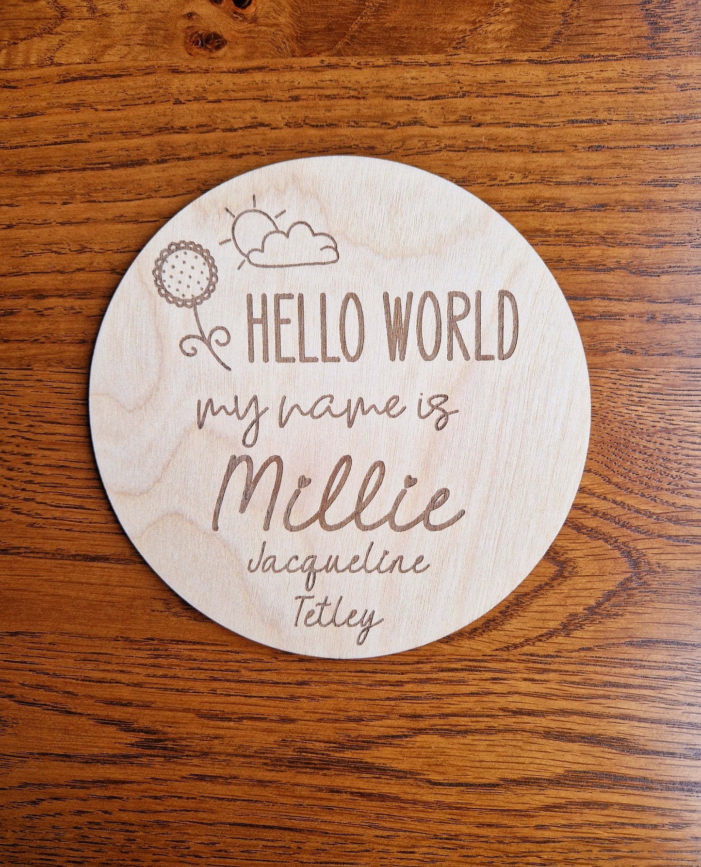 Hello World Birth Disc