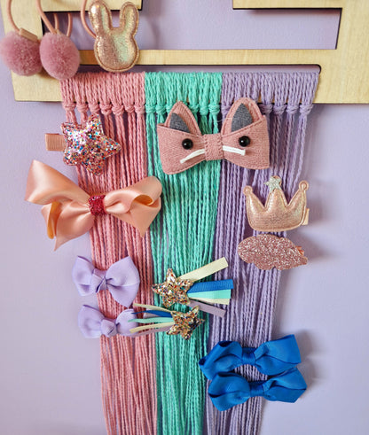 Rainbow Hair Bow Holder