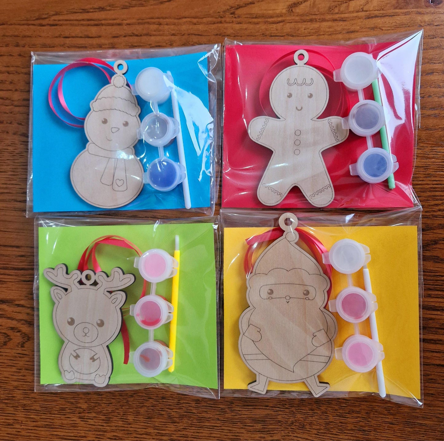 Paint Your Own Christmas Shapes