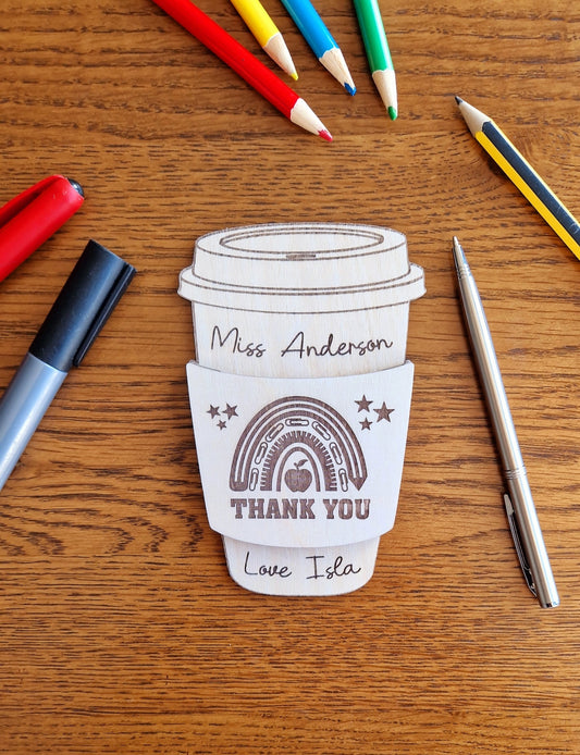 Coffee Cup Gift Card Holder