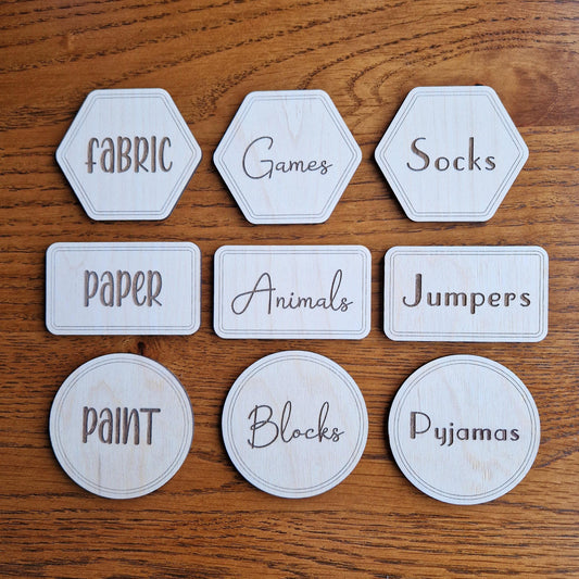 Storage Organisation Labels