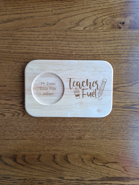 Tea & Biscuits Wooden Board