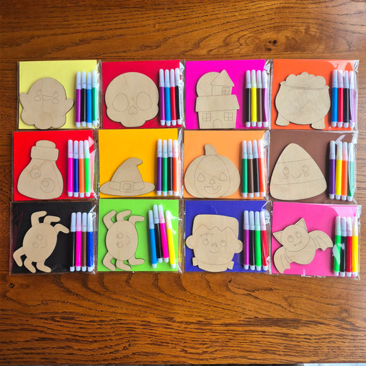 Halloween Colour Your Own Kit Party Favours