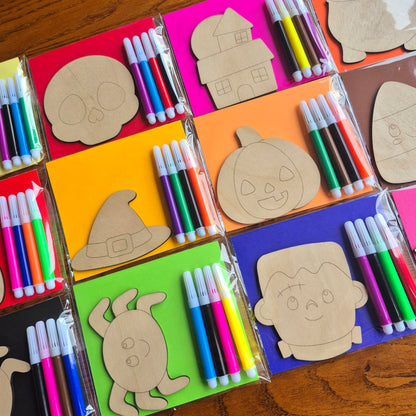 Halloween Colour Your Own Kit Party Favours