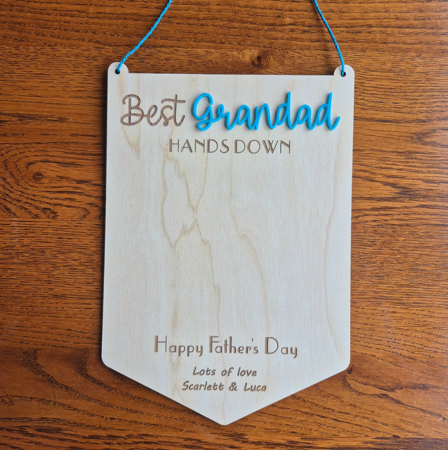 Hands Down Best Daddy Hanging Sign
