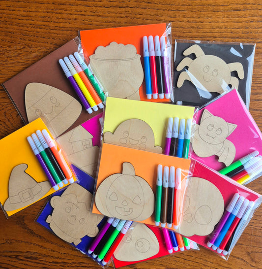 Halloween Colour Your Own Kit Party Favours